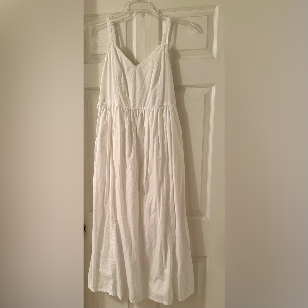 Old navy white A line dress size M